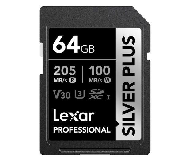 Lexar 64GB Silver Plus SDXC UHS-I U3 V30 - 1292540 - zdjęcie